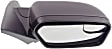 2012 Ford Fusion SE - Passenger Side Mirror, Power Adjust, Heated, Textured Black, Non-Folding, No Signal Light, With Blind Spot Glass, No Memory, With Puddle Light, No Auto-Dimming