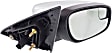 Passenger Side Mirror, Power Adjust, Heated, Manual Folding, Chrome, No Signal Light, With Memory, With Puddle Light, No Auto-Dimming, With Blind Spot Glass
