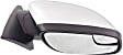 Passenger Side Mirror, Power Adjust, Heated, Manual Folding, Chrome, No Signal Light, With Memory, With Puddle Light, No Auto-Dimming, With Blind Spot Glass