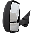 4-bolt mount, Driver Side Towing Mirror, Manual Adjust, Non-Heated, Manual Folding, Textured Black, No Signal Light, No Memory, No Puddle Light, No Auto-Dimming, No Blind Spot Feature