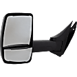 4-bolt mount, Driver Side Towing Mirror, Manual Adjust, Non-Heated, Manual Folding, Textured Black, No Signal Light, No Memory, No Puddle Light, No Auto-Dimming, No Blind Spot Feature