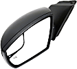 2012-2014 Ford Focus - Driver Side Mirror, Power Adjust, Manual Folding, Heated, Paintable, In-housing Signal Light, No Memory, No Puddle Light, No Auto-Dimming, With Blind Spot Glass