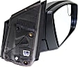 Passenger Side Mirror, Power Adjust, Manual Folding, Heated, Textured Black, No Signal Light, No Memory, No Puddle Light, No Auto-Dimming, No Blind Spot Feature