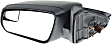 2012 Ford Mustang - Driver Side Mirror, Power Adjust, Non-Heated, With 1 Paintable and 1 Textured Black Cap, Non-Folding, No Signal Light, With Blind Spot Glass, No Memory, No Puddle Light, No Auto-Dimming, Coupe