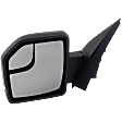 2017 Ford F-150 - Driver Side Mirror, Manual Adjust, Non-Heated, Textured Black, Manual Folding, No Signal Light, With Blind Spot Glass, No Memory, No Puddle Light, No Auto-Dimming