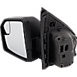 2017 Ford F-150 - Driver Side Mirror, Manual Adjust, Non-Heated, Textured Black, Manual Folding, No Signal Light, With Blind Spot Glass, No Memory, No Puddle Light, No Auto-Dimming
