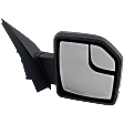 2017 Ford F-150 - Passenger Side Mirror, Manual Adjust, Non-Heated, Textured Black, Manual Folding, No Signal Light, With Blind Spot Glass, No Memory, No Puddle Light, No Auto-Dimming