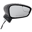 Passenger Side Mirror, Power Adjust, Manual Folding, Non-Heated, Paintable, No Signal Light, No Memory, No Puddle Light, No Auto-Dimming, With Blind Spot Glass