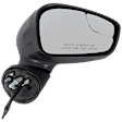 Passenger Side Mirror, Power Adjust, Manual Folding, Non-Heated, Paintable, No Signal Light, No Memory, No Puddle Light, No Auto-Dimming, With Blind Spot Glass