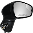 Passenger Side Mirror, Power, Manual Folding, Non-Heated, Paintable, In-housing Signal Light, No Memory, No Puddle Light, No Auto-Dimming, With Blind Spot Glass