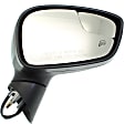 2011 Ford Fiesta S - Passenger Side Mirror, Power Adjust, Heated, Paintable, Manual Folding, No Signal Light, With Blind Spot Glass, No Memory, No Puddle Light, No Auto-Dimming, Hatchback
