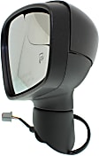 2011 Ford Fiesta S - Passenger Side Mirror, Power Adjust, Heated, Paintable, Manual Folding, No Signal Light, With Blind Spot Glass, No Memory, No Puddle Light, No Auto-Dimming, Hatchback