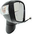 Driver Side Mirror, Power Adjust, Manual Folding, Heated, Paintable, In-housing Signal Light, No Memory, No Puddle Light, No Auto-Dimming, With Blind Spot Glass
