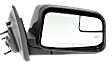 2011 Ford Edge - Passenger Side Mirror, Production Date To February 8 2011, Power Adjust, Heated, Paintable, Manual Folding, No Signal Light, With Blind Spot Glass, No Memory, With Puddle Light, No Auto-Dimming