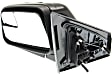 Driver Side Mirror, Power Adjust, Non-Heated, Manual Folding, Paintable, No Signal Light, No Memory, No Puddle Light, No Auto-Dim, With Blind Spot Glass