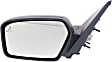 2011 Ford Fusion S - Driver Side Mirror, Power Adjust, Heated, With 1 Paintable and 1 Textured Black Cap, Non-Folding, No Signal Light, With Blind Spot Detection in Glass, No Memory, With Puddle Light, No Auto-Dimming