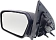 2011 Ford Fusion S - Driver Side Mirror, Power Adjust, Heated, With 1 Paintable and 1 Textured Black Cap, Non-Folding, No Signal Light, With Blind Spot Detection in Glass, No Memory, With Puddle Light, No Auto-Dimming