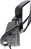 Passenger Side Towing Mirror, Power Adjust, Heated, Power Folding, Textured Black, In-housing Signal Light, With Memory, No Puddle Light, No Auto-Dim, With Blind Spot Glass