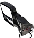 Driver Side Towing Mirror, Power Adjust, Heated, Power Folding, With 1 Chrome and 1 Paintable Cap, In-housing Signal Light, No Memory Recall, w/ Marker Light (Upgrade Power-Fold)