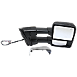 2011 Ford F-250 Super Duty Lariat - Passenger Side Towing Mirror, Power Adjust, Heated, With 1 Chrome and 1 Paintable Cap, Power Folding, In-housing Signal Light, No Blind Spot Feature, With Memory, No Puddle Light, No Auto-Dimming, Crew Cab Pickup