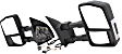 2007 Ford F-450 Super Duty - Driver and Passenger Side Towing Mirror, Power Adjust, Heated, Chrome, Manual Folding, No Signal Light, No Blind Spot Feature, No Memory, No Puddle Light, No Auto-Dimming