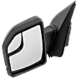Driver Side Mirror, Power Adjust, Non-Heated, Manual Folding, Textured Black, No Signal Light, No Memory, No Puddle Light, No Auto-Dimming, With Blind Spot Glass