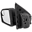 Driver Side Mirror, Power Adjust, Non-Heated, Manual Folding, Textured Black, No Signal Light, No Memory, No Puddle Light, No Auto-Dimming, With Blind Spot Glass