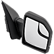 Passenger Side Mirror, Power Adjust, Non-Heated, Manual Folding, Textured Black, No Signal Light, No Memory, No Puddle Light, No Auto-Dimming, With Blind Spot Glass