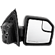 Passenger Side Mirror, Power Adjust, Non-Heated, Manual Folding, Textured Black, No Signal Light, No Memory, No Puddle Light, No Auto-Dimming, With Blind Spot Glass