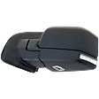 Driver Side Mirror, Power Adjust, Heated, Manual Folding, Textured Black, In-housing Signal Light, Without Memory Recall, With Puddle Light, No Auto-Dimming, Without Blind Spot Monitor or Detection