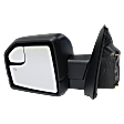 Driver Side Mirror, Power Adjust, Heated, Manual Folding, Textured Black, In-housing Signal Light, No Memory, No Puddle Light, No Auto-Dimming, With Blind Spot Glass