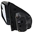 Driver Side Mirror, Power Adjust, Heated, Manual Folding, Textured Black, In-housing Signal Light, No Memory, No Puddle Light, No Auto-Dimming, With Blind Spot Glass