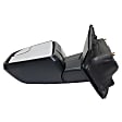 Driver Side Mirror, Power Adjust, Heated, Manual Folding, Textured Black, In-housing Signal Light, No Memory, No Puddle Light, No Auto-Dimming, With Blind Spot Glass