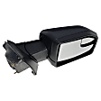 2015-2018 Ford F-150 - Passenger Side Mirror, Power Adjust, Heated, Manual Folding, Textured Black, In-housing Signal Light, No Memory, No Puddle Light, No Auto-Dimming, With Blind Spot Glass