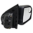 2015-2018 Ford F-150 - Passenger Side Mirror, Power Adjust, Heated, Manual Folding, Textured Black, In-housing Signal Light, No Memory, No Puddle Light, No Auto-Dimming, With Blind Spot Glass