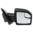 2015-2018 Ford F-150 - Passenger Side Mirror, Power Adjust, Heated, Manual Folding, Textured Black, In-housing Signal Light, No Memory, No Puddle Light, No Auto-Dimming, With Blind Spot Glass
