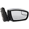 Passenger Side Mirror, Power, Manual Folding, Heated, Chrome, No Signal Light, No Memory, No Puddle Light, No Auto-Dimming, No Blind Spot Feature