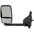 Passenger Side Towing Mirror, Manual Adjust, Non-Heated, Manual Folding, Paintable, No Signal Light, No Memory, No Puddle Light, No Auto-Dim, With Blind Spot Glass