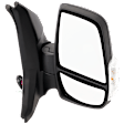 Passenger Side Mirror, Power Adjust, Heated, Manual Folding, Textured Black, In-housing Signal Light, No Memory, No Puddle Light, No Auto-Dim, No Blind Spot Feature