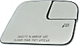 2011 Ford Edge - Mirror Glass Passenger Side, For Models Without Blind Spot Information System, Production Date Up To February 8 2011, Heated, With Blind Spot Glass, No Signal Light