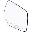 Passenger Side Mirror Glass, Non-Heated, No Blind Spot Feature