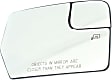 Passenger Side Mirror Glass, Heated, with Blind Spot Glass, No Turn Signal Light, with Auto-Dimming, with Blind Spot Glass