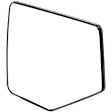 Driver Side Mirror Glass, Non-Heated, No Blind Spot Feature