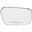 Passenger Side Mirror Glass, Non-Heated, No Blind Spot Feature