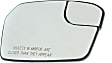 2011 Ford Fusion Sport - Mirror Glass Passenger Side, For Models Without Blind Spot Information System, Non-Heated, With Blind Spot Glass, No Signal Light