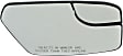 2011 Ford Fusion Sport - Mirror Glass Passenger Side, For Models Without Blind Spot Information System, Non-Heated, With Blind Spot Glass, No Signal Light