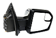 2016 Ford F-150 Lariat - Passenger Side Mirror, Power Adjust, Heated, Chrome, Power Folding, In-housing Signal Light, With Blind Spot Glass, With Memory, With Puddle Light, No Auto-Dimming, Extended Cab Pickup
