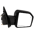Passenger Side Mirror, Power Adjust, Heated, Power Folding, Paintable, In-housing Signal Light, With Memory, With Puddle Light, No Auto-Dim, With Blind Spot Detection in Glass