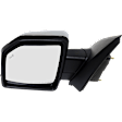 2018 Ford F-150 - Driver Side Mirror, Power Adjust, Heated, Chrome, Power Folding, In-housing Signal Light, With Blind Spot Detection in Glass, With Memory, With Puddle Light, No Auto-Dimming, Extended Cab Pickup