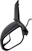 2021 Ford Transit Connect XLT - Driver Side Mirror, Power Adjust, Heated, Textured Black, Manual Folding, No Signal Light, With Blind Spot Glass, No Memory, No Puddle Light, No Auto-Dimming
